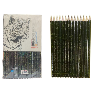 Picture of Camel High Quality Drawing Pencil ,Finest Crystalline Graphite Lead 14 Hexagonal Pencil+1pc Free Soft Charcoal