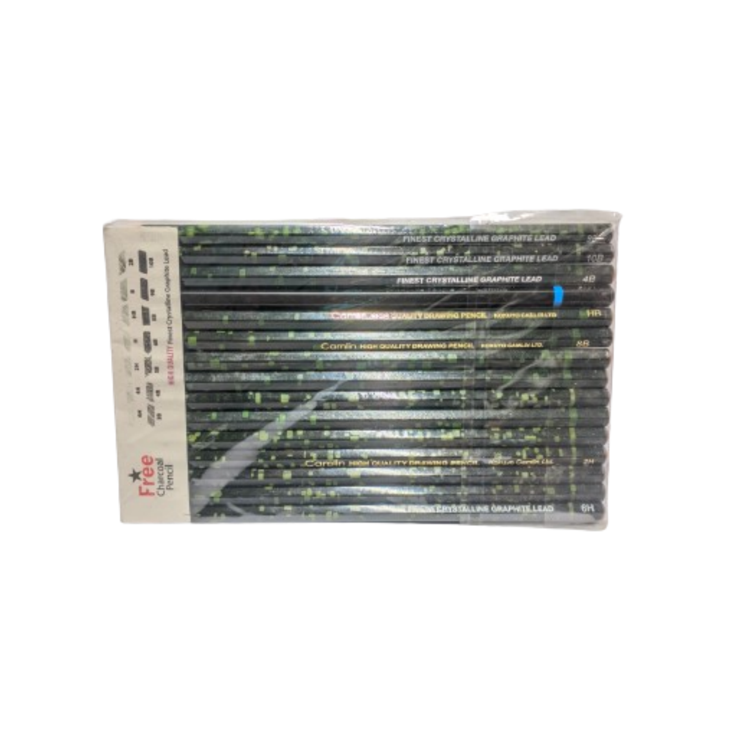 Picture of Camel High Quality Drawing Pencil ,Finest Crystalline Graphite Lead 14 Hexagonal Pencil+1pc Free Soft Charcoal