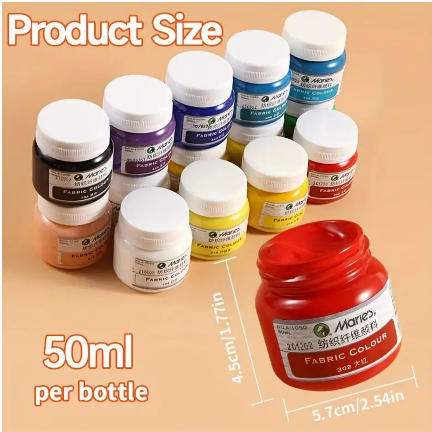 Picture of Maries acrylic colour 50ml 12 shades