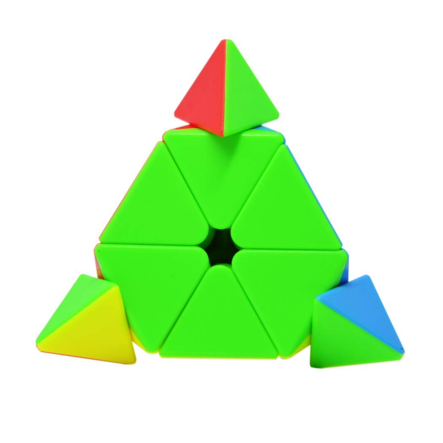 Picture of D ETERNAL Moyu Pyramid Cube 3X3 High Speed Stickerless Triangle Pyraminx Puzzle Cube For 14 Years And Up, Teen