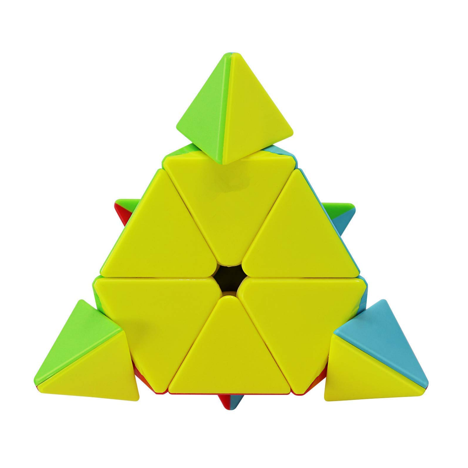 Picture of D ETERNAL Moyu Pyramid Cube 3X3 High Speed Stickerless Triangle Pyraminx Puzzle Cube For 14 Years And Up, Teen