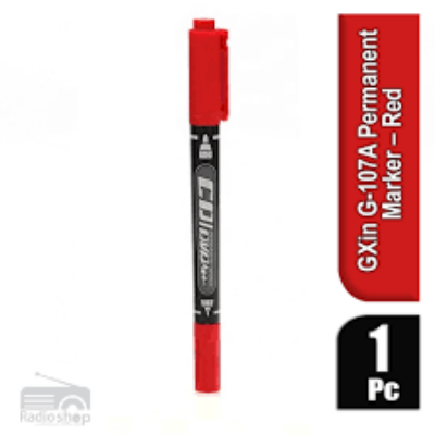 Picture of Permanent Marker GXIN G-107A Double Head CD/DVD Red Color Ink Pen Marker Water Proof Unfadeable Marker,1pc and 4pcs set