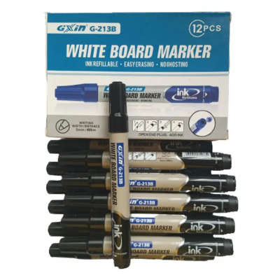 Picture of GXin Black Refillable Whiteboard Marker - 1Pc,3pcs - G-213B