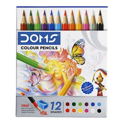 Picture of Combo package,Doms mini 12 colors pencil and A5 sketch Book  for Drawing and painting