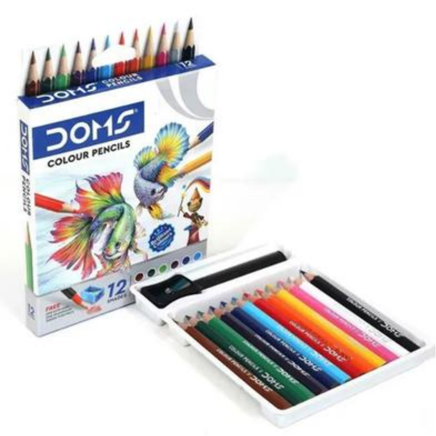 Picture of Combo package,Doms mini 12 colors pencil and A5 sketch Book  for Drawing and painting