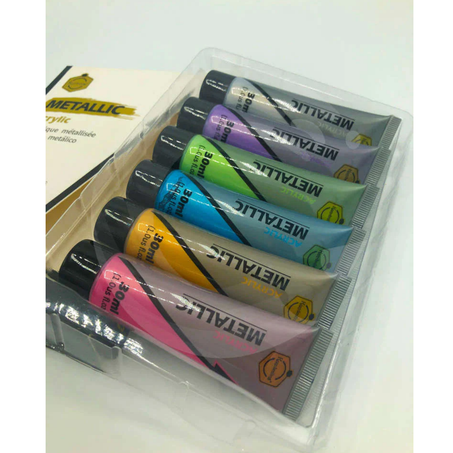 Picture of Keep Smiling Metallic Acrylic Paints 30ML Pack Of 6 Colors