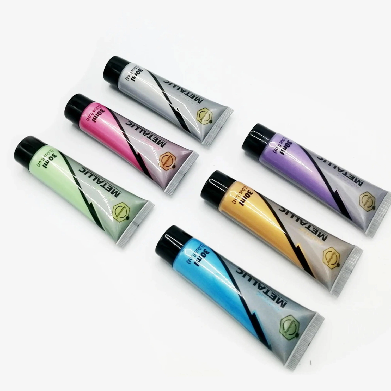 Picture of Keep Smiling Metallic Acrylic Paints 30ML Pack Of 6 Colors