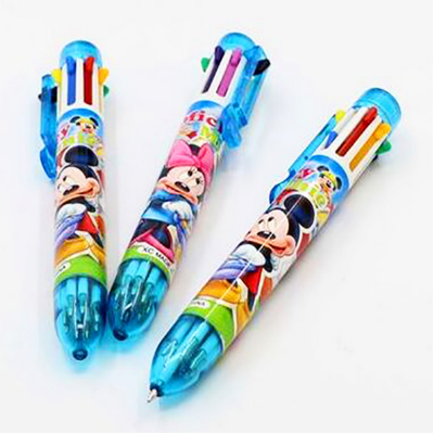 Picture of Multicolor 8 in 1 cartoon character ballpoint pen