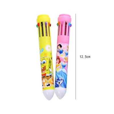 Picture of Multicolor 8 in 1 cartoon character ballpoint pen