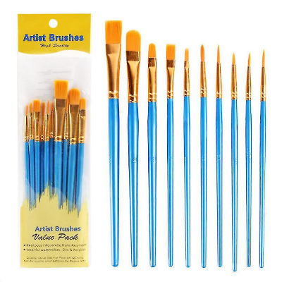 Picture of Paint Brushes Set, 10 Pcs Paint Brushes For Acrylic Painting, Paint Brushes for Drawing