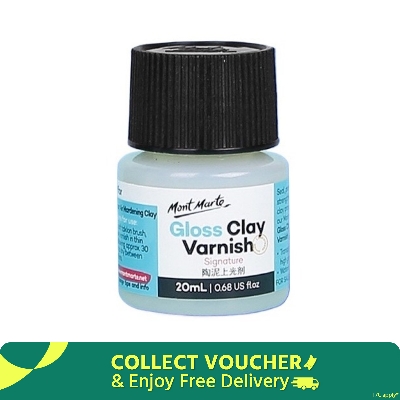 Picture of Mont Marte Gloss Clay Varnish 20ml and 60ml