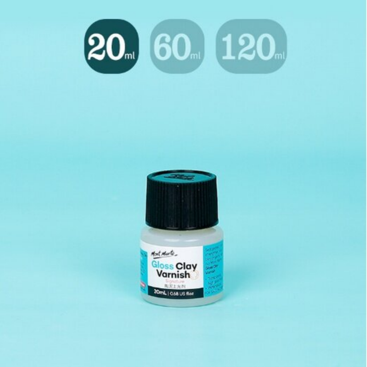 Picture of Mont Marte Gloss Clay Varnish 20ml and 60ml