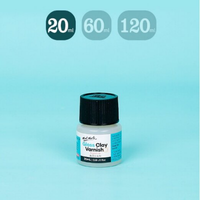Picture of Mont Marte Gloss Clay Varnish 20ml and 60ml