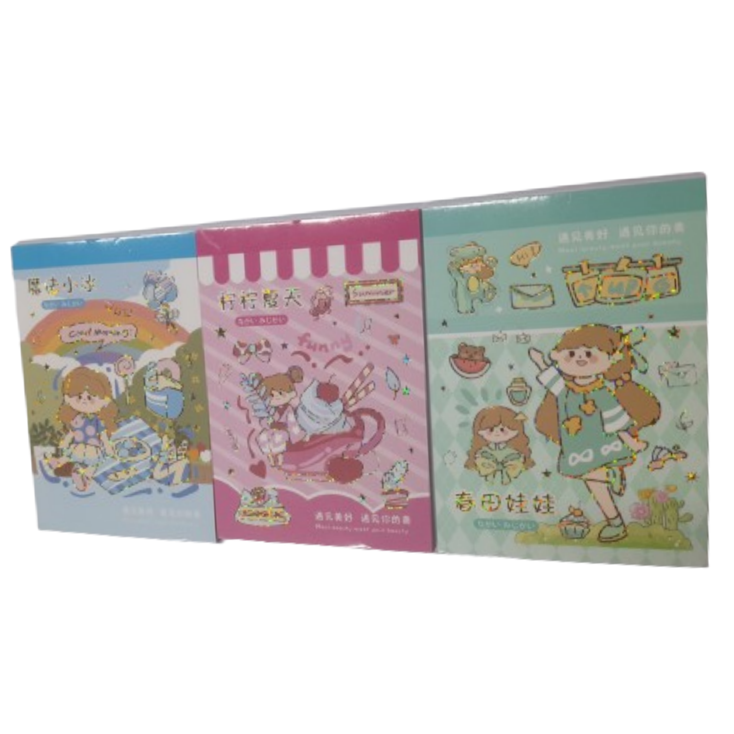 Picture of Kawaii Cute Sticky Journal Sticker Book 20 Sheet