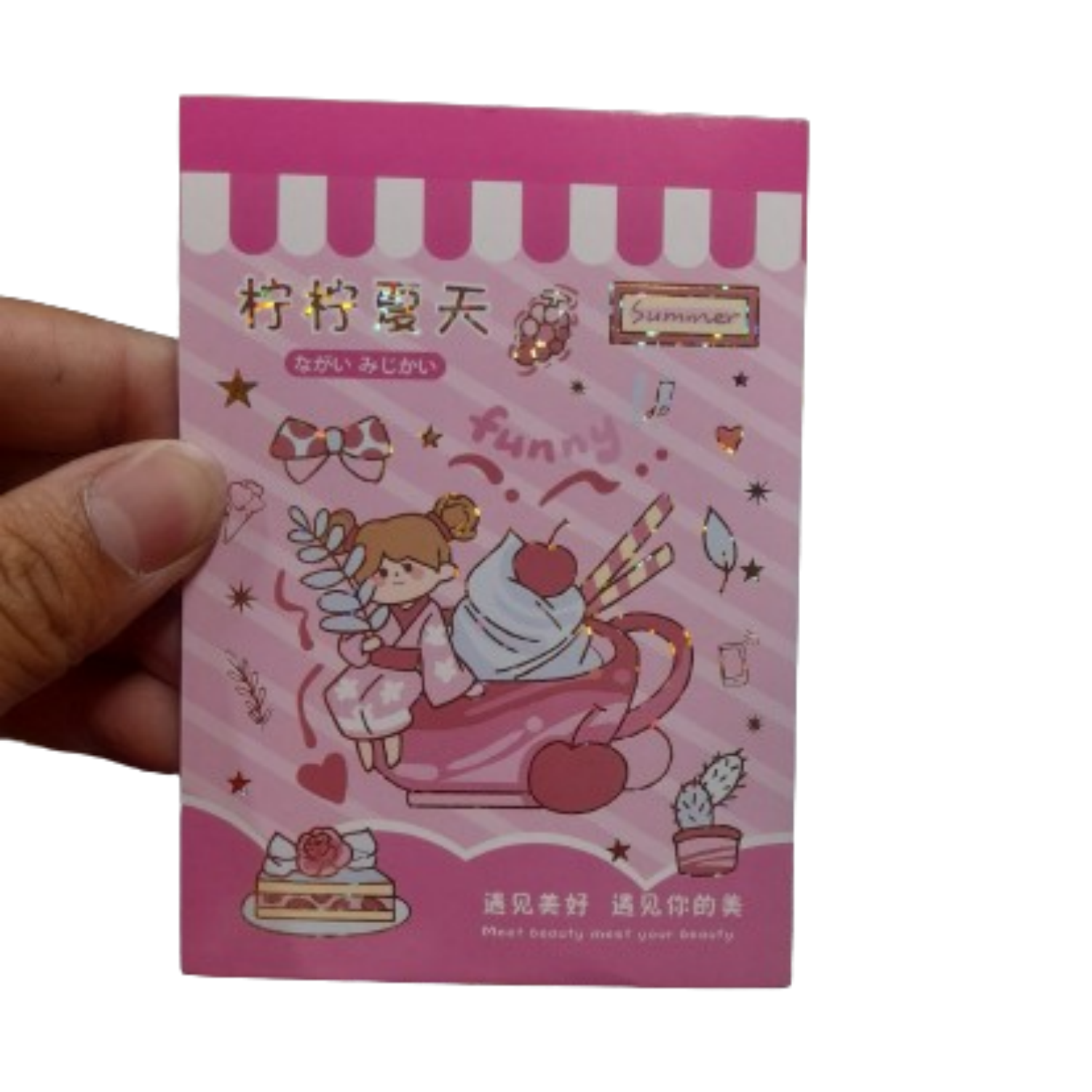 Picture of Kawaii Cute Sticky Journal Sticker Book 20 Sheet