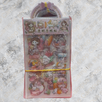 Picture of Cute Cartoon Theme Kawaii Stickers 3 pcs stickers in 1 packet