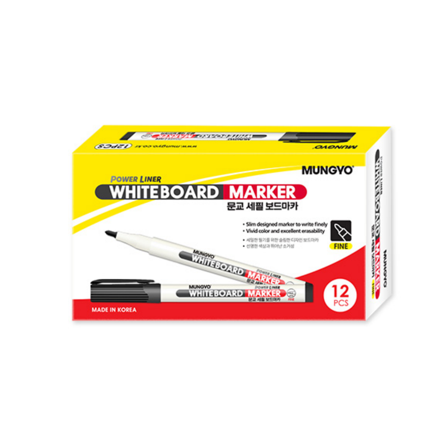 Picture of MUNGYO Power Liner White Board Marker FINE Point