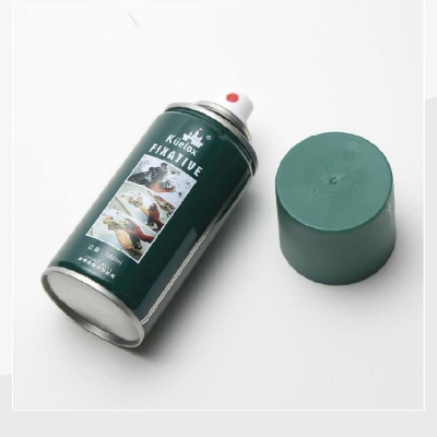 Picture of Kuelox pastel/charcoal & pencil drawings fixative (180ml) for pinting, drawing - multi color