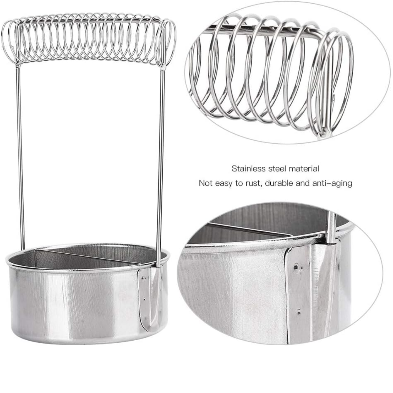 Picture of Paint Brush Washer Stainless Steel Paint Brush Cleaner with Wash Tank Filter Screen Holder Spring Paint Brush Strainer