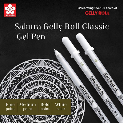 Picture of Sakura Gelly Roll gel pens - white 0.8(1pc)