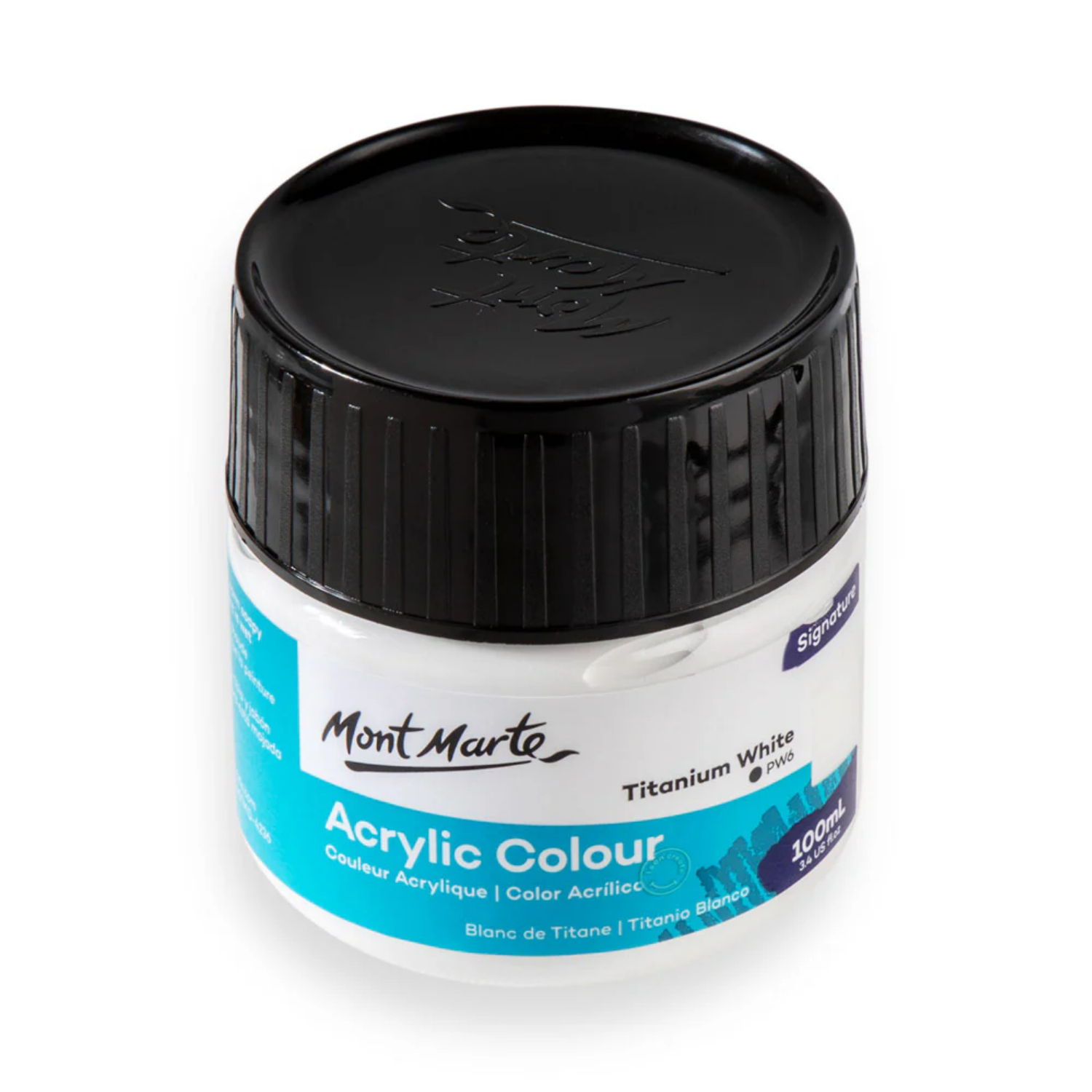 Picture of Acrylic Colour Paint Signature 100ml (3.4 US fl.oz) Tub - Titanium White