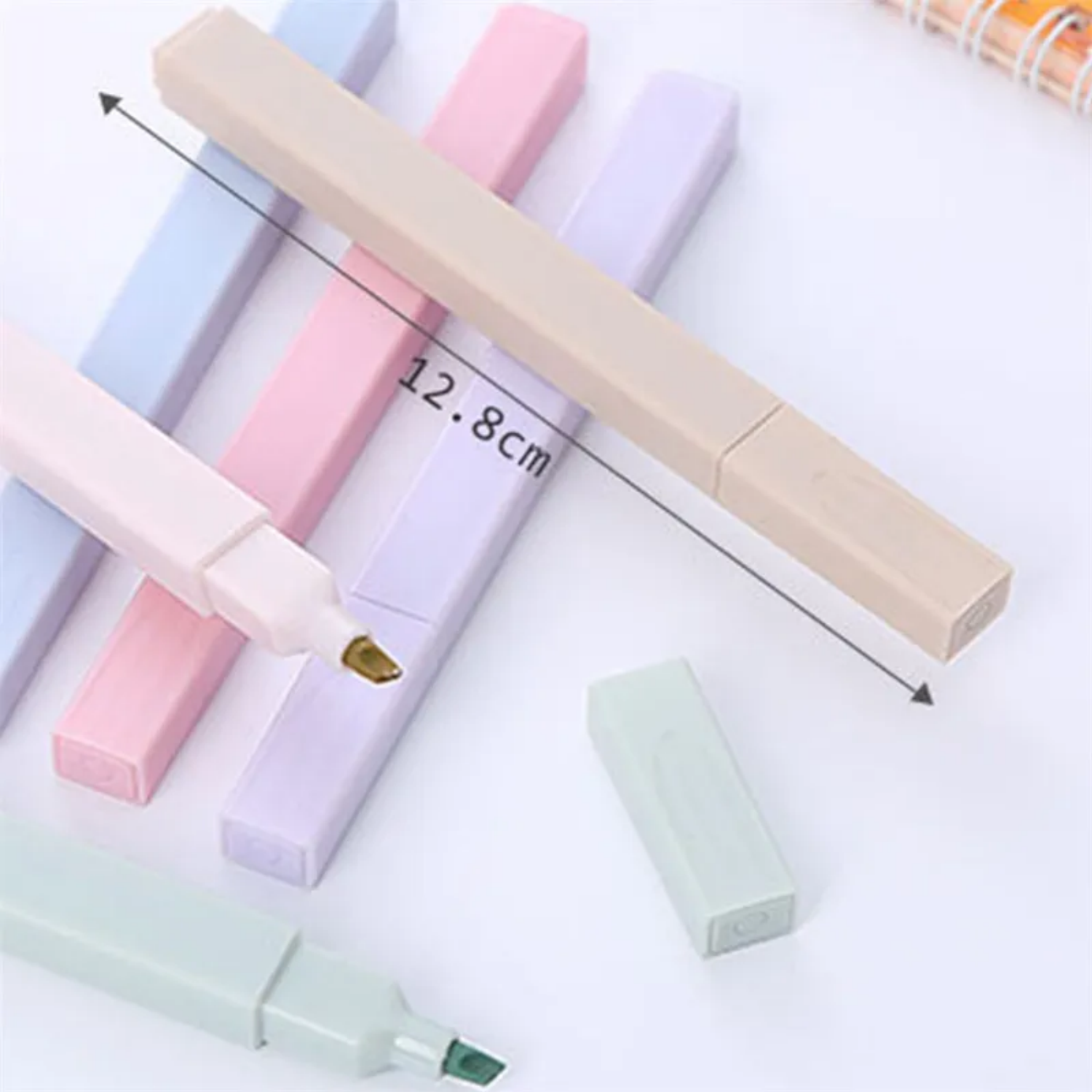 Picture of 6 pcs/Pastel highlighters/Stationery/Pastel markers/Water-based markers/Inexpensive text highlighters f0643