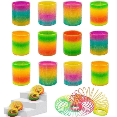 Picture of Magic Colorful Spring Bouncy Slinky Fidget Toy 3pcs set