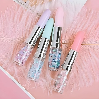 Picture of Radiance Attractive Glitter Lipstick Ball Pen Stylish Stationery Ball Pen for Girls, Best Return Gifts For Kids