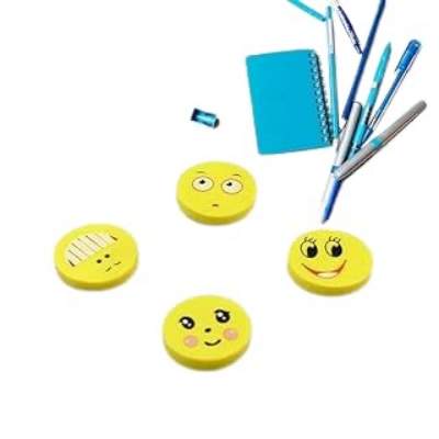 Picture of Cute Emoticon/Emoji Eraser for kids (4pcs)