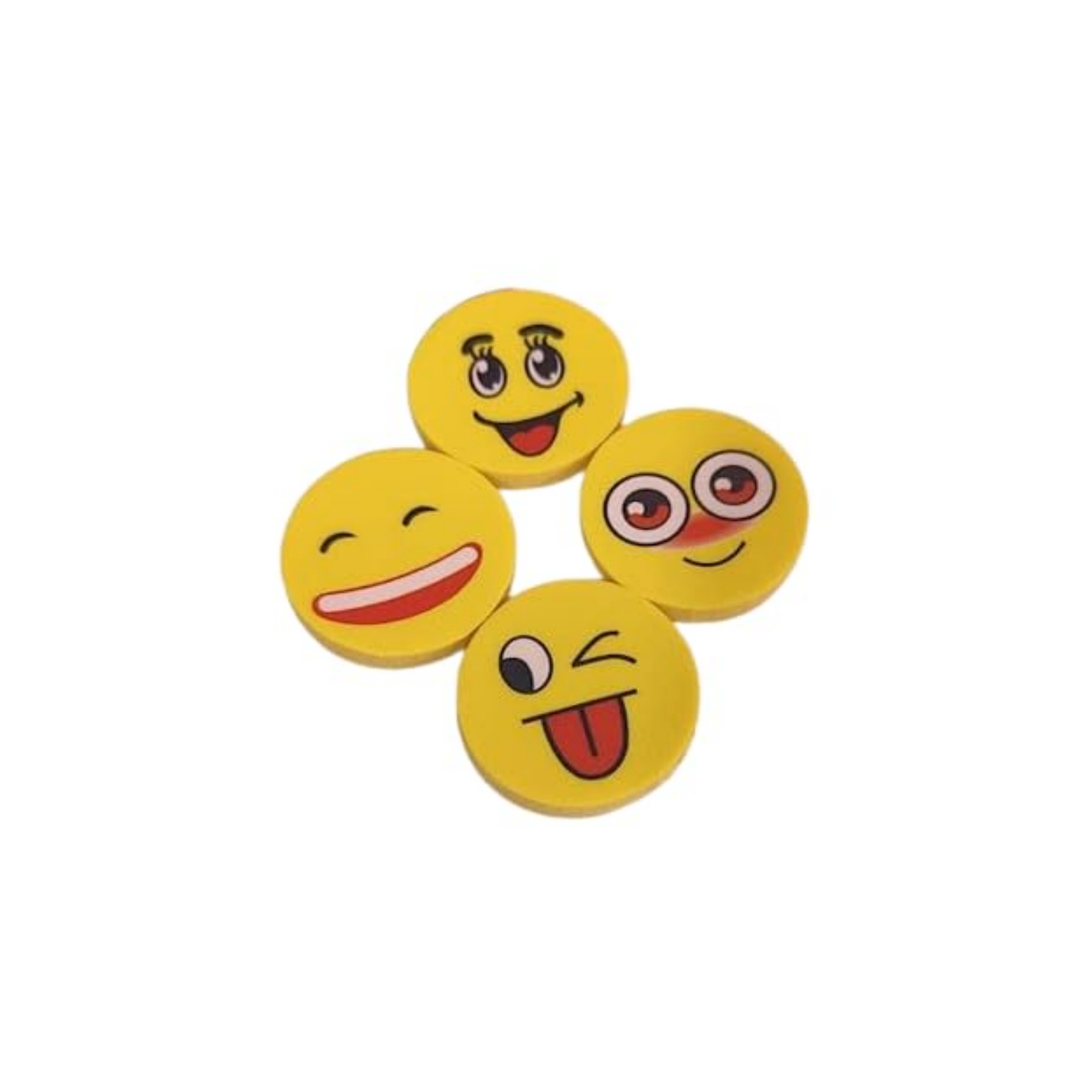 Picture of Cute Emoticon/Emoji Eraser for kids (4pcs)