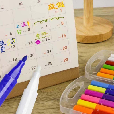 Picture of Click to open expanded view kreni Color Maker Pens - Color Changing Magic Pen Art - Create 3D Lettering or Write Secret Messages - Set of 12 Colours, Multicolor