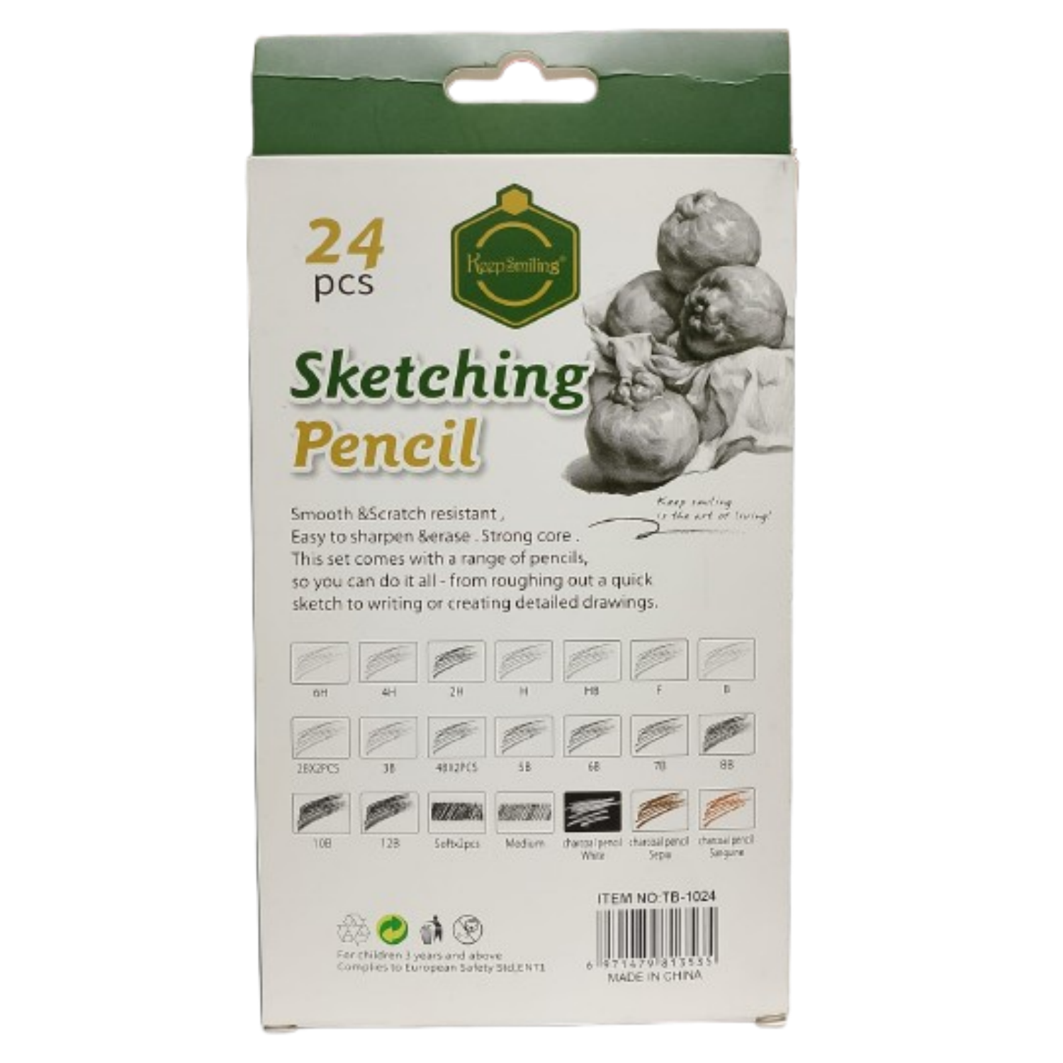 Picture of KeepSmiling Sketching Pencils - 24pc