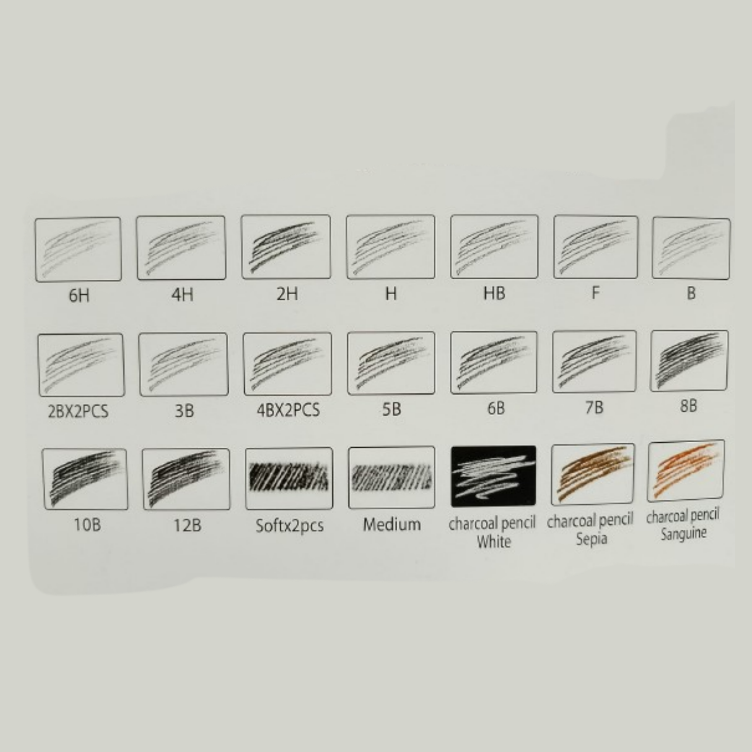 Picture of KeepSmiling Sketching Pencils - 24pc