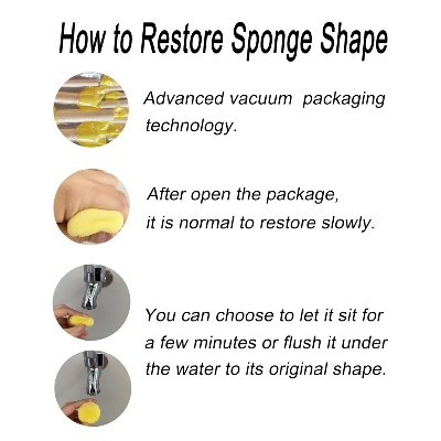 Picture of Yellow Keep Smiling Foam Brush (3 Pcs)