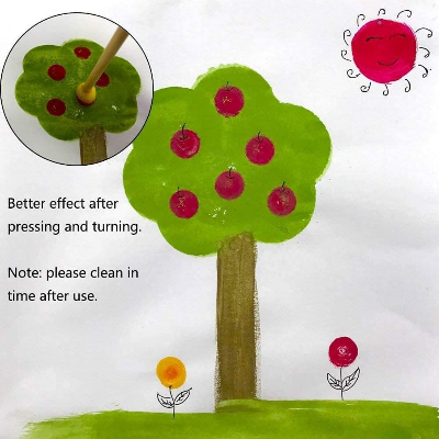 Picture of Yellow Keep Smiling Foam Brush (3 Pcs)