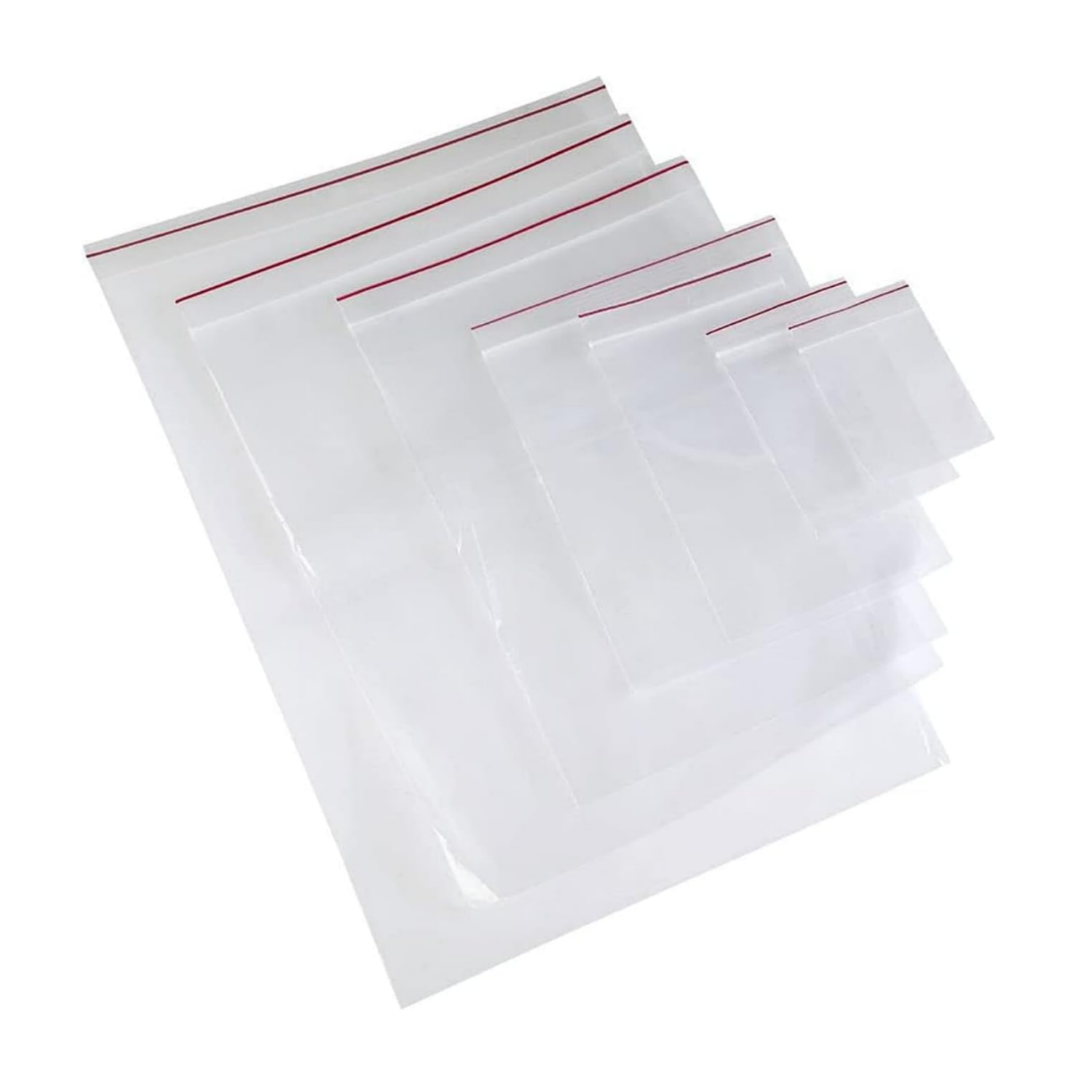 Picture of Clear Poly Reclosable Zipper Lock Bags | Resealable Plastic Zipper Bags for Samples, Candies, Craft supplies, Nuts, Slime and More