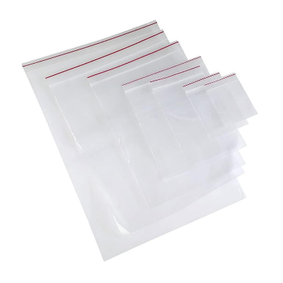 Picture of Clear Poly Reclosable Zipper Lock Bags | Resealable Plastic Zipper Bags for Samples, Candies, Craft supplies, Nuts, Slime and More