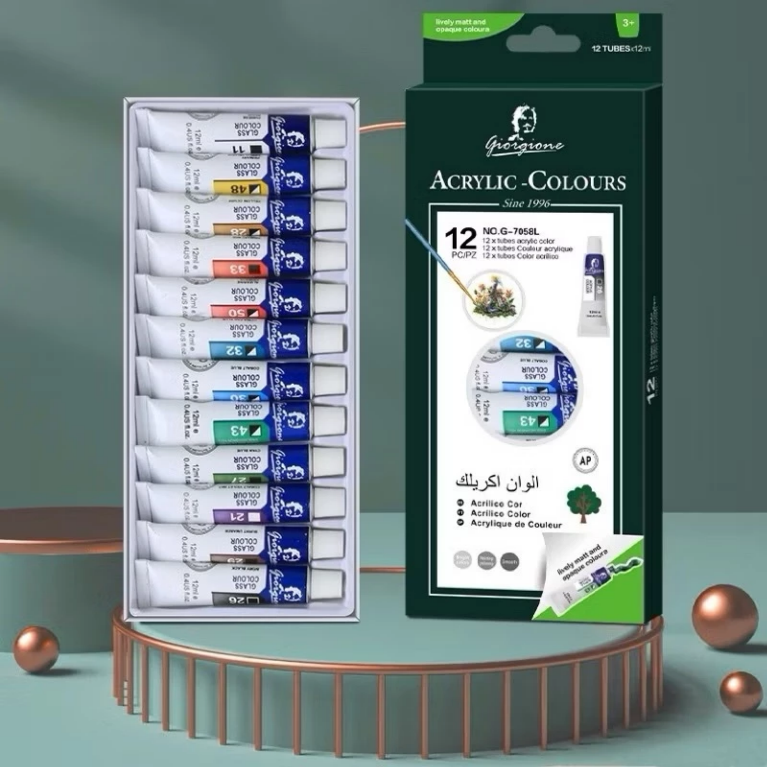 Picture of Giorgione Acrylic/Water Paint Set [12pc x 12ml]