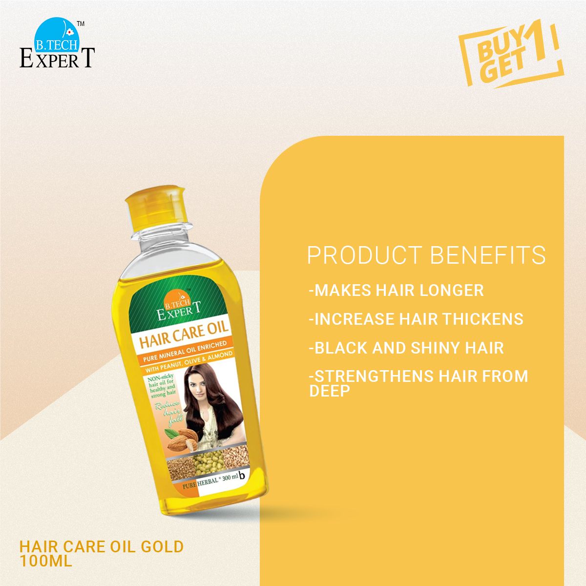 Picture of Buy 1 Aloevera Perfect Lotion 300ml and Get 1 Hair Care Oil Gold 100ml Free