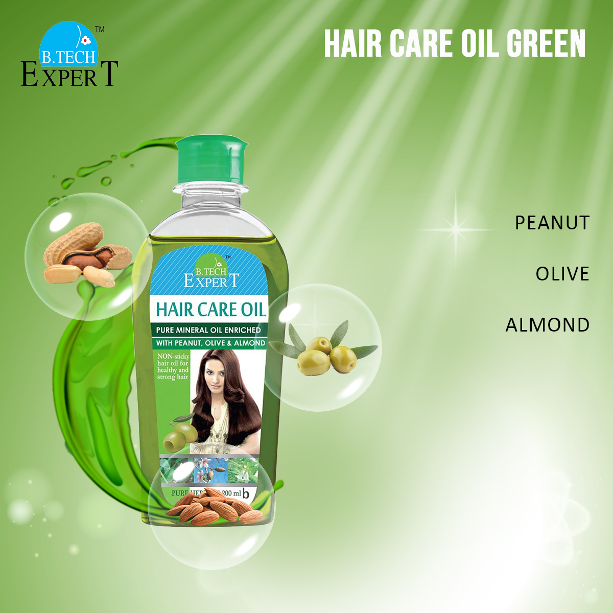 Picture of HAIR CARE OIL (GREEN) - 200ml