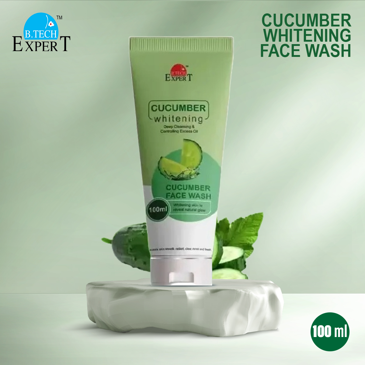 Picture of Cucumber Whitening Face Wash 100 ml / Cucumber Extract