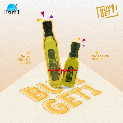 Picture of Buy 1 Olivian Natural Skin Care Extra Virgin Olive Oil 200ml and  Get 1 Olivian Olive Oil 50ml Free (Product of Spain)