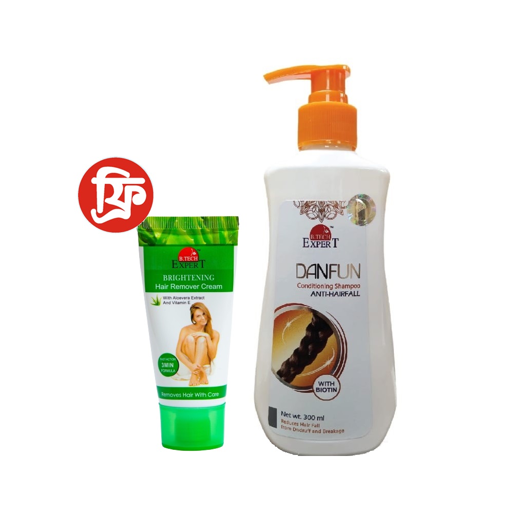 Picture of Buy DANFUN Conditioning Shampoo ANTI-HAIRFALL 300ml and  Get Aloevera Hair Remoal Cream Free