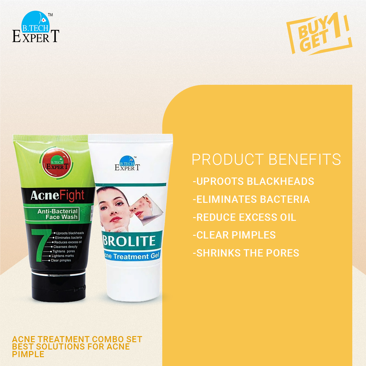 Picture of Acne Treatment Combo Set - Best Solutions for Acne, Pimple