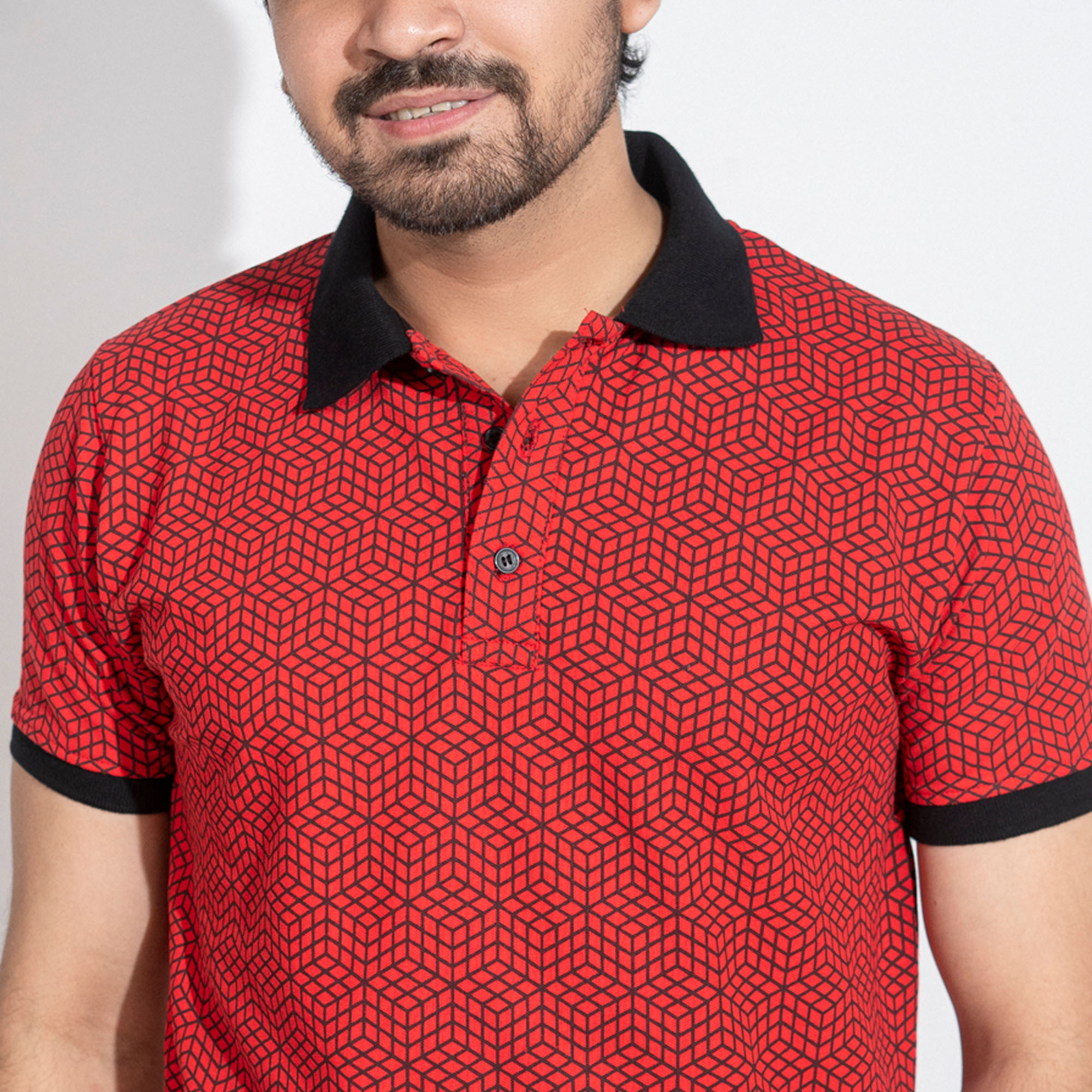 Picture of 3D Rubik's Cube Printed Polo