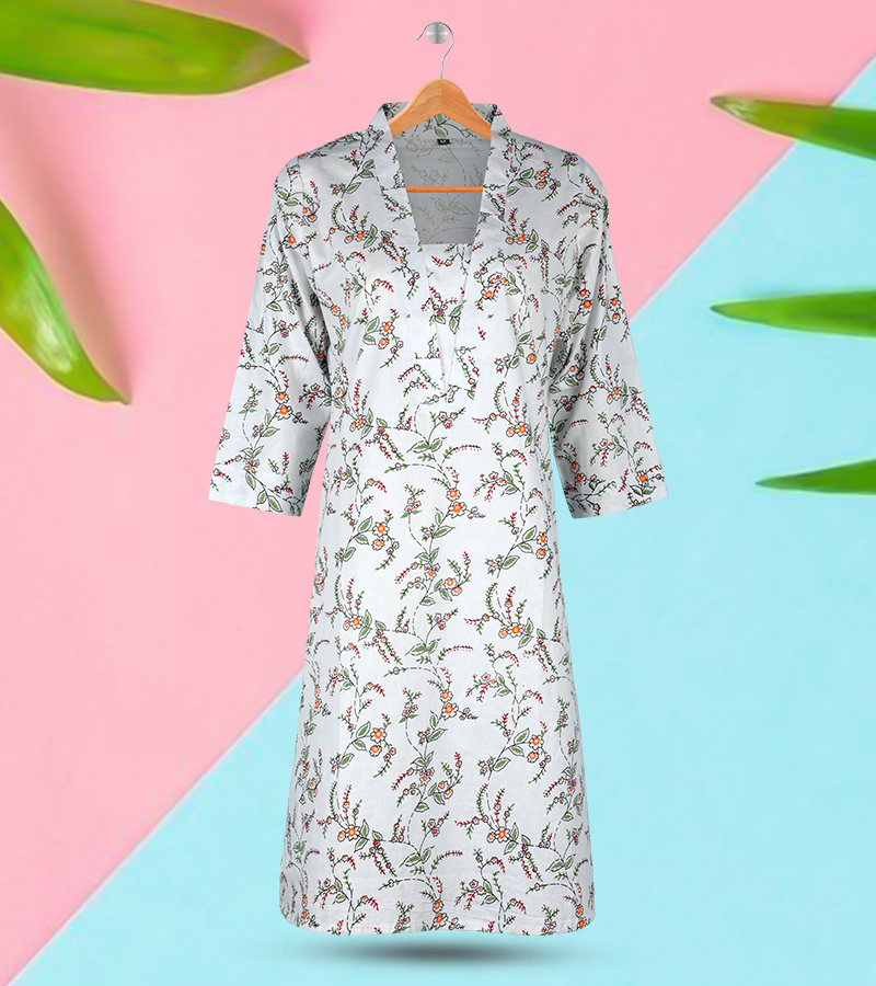 Buy White Drop Kurti Online at Best Price