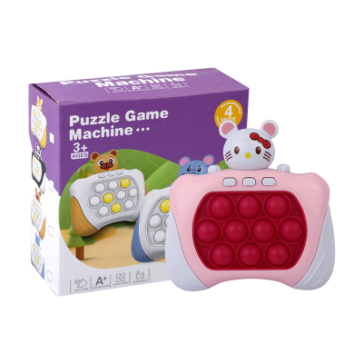 Picture of Pop It Puzzle Game Machine | Electronic Quick Push Fidget Toy | 4-Mode Handheld Pop It Game | Light & Sound Sensory Pop It | Perfect for Brain Training & Stress Relief- 1piece