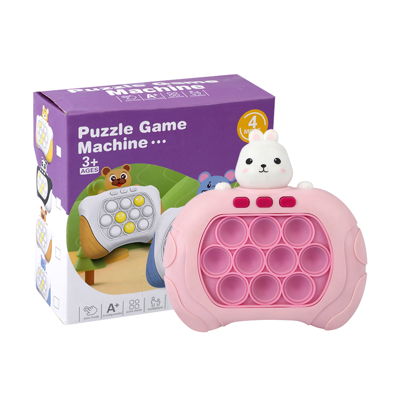 Picture of Pop It Puzzle Game Machine | Electronic Quick Push Fidget Toy | 4-Mode Handheld Pop It Game | Light & Sound Sensory Pop It | Perfect for Brain Training & Stress Relief- 1piece