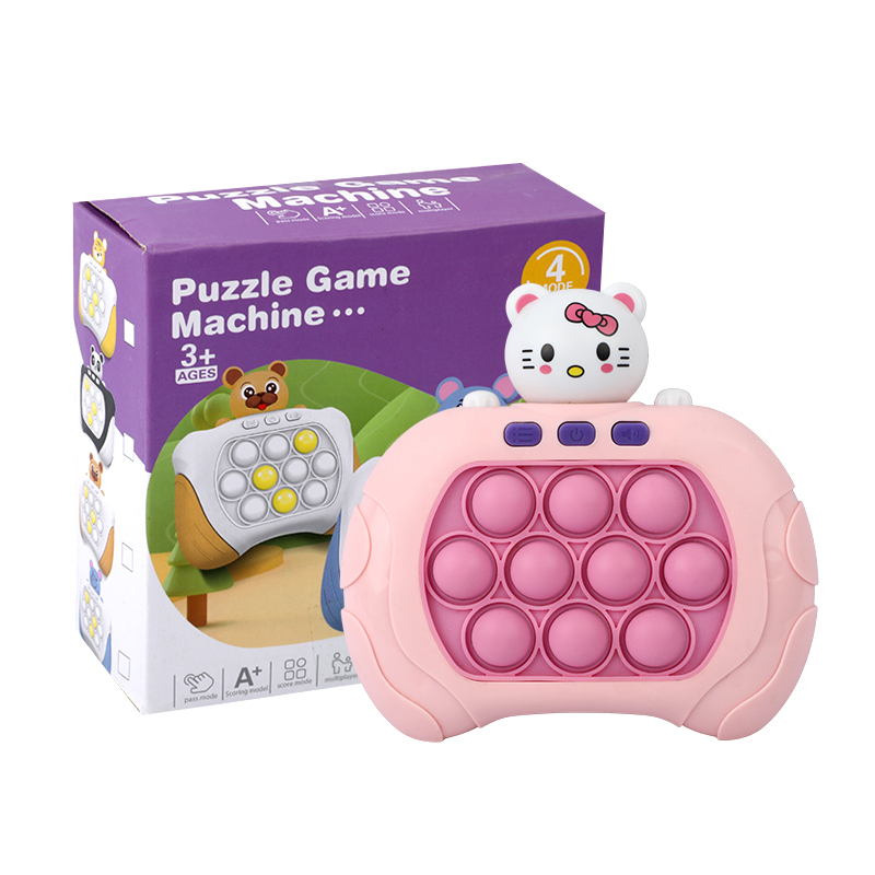 Picture of Pop It Puzzle Game Machine | Electronic Quick Push Fidget Toy | 4-Mode Handheld Pop It Game | Light & Sound Sensory Pop It | Perfect for Brain Training & Stress Relief- 1piece