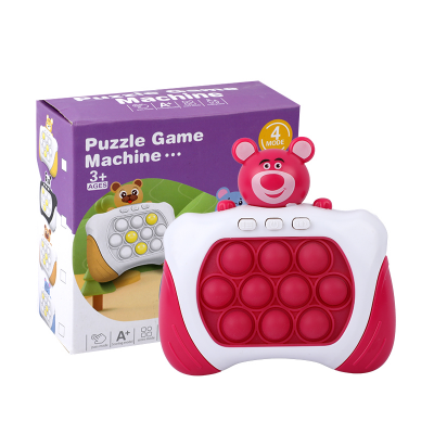 Picture of Pop It Puzzle Game Machine | Electronic Quick Push Fidget Toy | 4-Mode Handheld Pop It Game | Light & Sound Sensory Pop It | Perfect for Brain Training & Stress Relief- 1piece